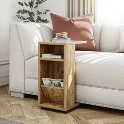 Hanah Home Klub sto Filinta, 30x63x40 cm, Hrast