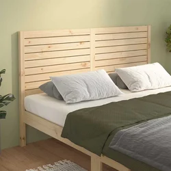 vidaXL Posteljno vzglavje 126x4x100 cm trdna borovina