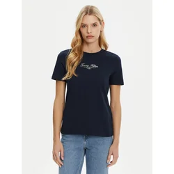 TOMMY HILFIGER Majica marine/bela