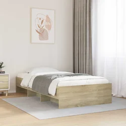Krevetna konstrukcija s policom Hrast sonoma 80 x 200 cm