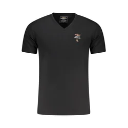 Aeronautica Militare Muška majica SCOTI006J508, Kratki rukav, Crna