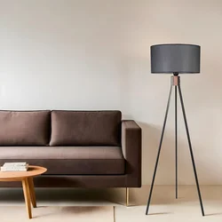 Opviq Podna lampa Fisco, 155 cm, E27, IP20, Crna