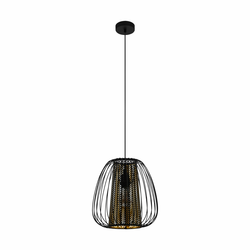 EGLO viseća lampa CURASAO E27 O33,5 cm crna zlatna 99661