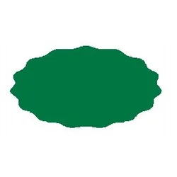 shumee Etiketa za kozarec 5,5x3 cm za marmelado 80 kosov, zelena mat