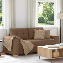 vidaXL Dvosed rjave barve 180x77x82 cm blago