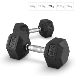 Capital Sports Hexbell 25, 25 kg, kratkoručni uteg (dumbbell)