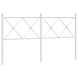 Vidaxl Kovinsko nadomestno vzglavje belo 160 cm