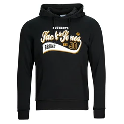 JACK & JONES Majica rumena / črna / bela