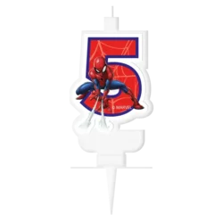 Sveča Spiderman 5 1 kos.