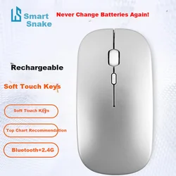 Lingshe Bežični miš, Bluetooth, Srebrne boje