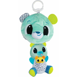 Lamaze TOMY obesek medvedek 3v1 plišasta maskota 0m+