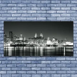 tulup.si Steklena slika Oddelek za mesto vode 140x70 cm 2 obešalnika