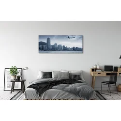 tulup.si Slika na platnu Oblaki aircraft mesto 140x70 cm