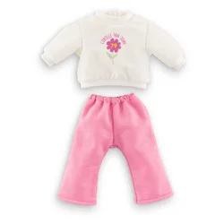 Trenirka Jogging 2-delna Ma Corolle roza-bela za 36 cm veliko punčko