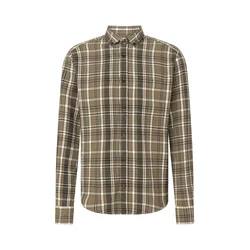 JOOP! Jeans Srajca Hali oliva/temno zelena/bela