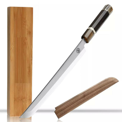 Kuhinjski nož SA-21784 za Sushi - Crna / Smeđa / Bijela KP21784