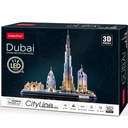 Puzzle 3D Puzzle Cubic Fun LED - Dubaj
