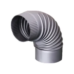 Dimno koleno fi 120mm farbano sivo Žemini