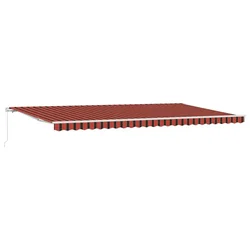Vidaxl Vlečna tenda Oranžna in Rjava 600 x 300 cm