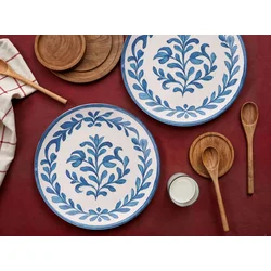 Hermia Set servisnih tanjira, 6 komada, Plavi