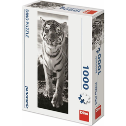Dino - Puzzle Tiger black and white - 1 000 kosov