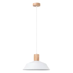 Sollux SL.1321 - Luster na sajli FANO 1xE27/15W/230V prečnika 34 cm bela
