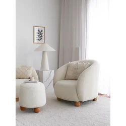 Atelier del Sofa Fotelja Slon 82x77x80cm Bela