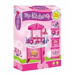 Qunsheng Toys, igraeka kuhinja sa dodacima-roze