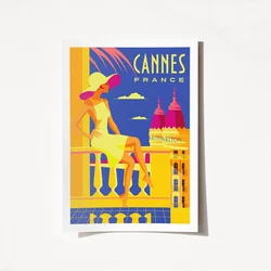 Wallity Poster Cannes France-1974, 50x70 cm