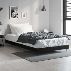 Okvir za krevet crni 90x200 cm konstruirano drvo