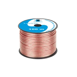 CABLETECH CCA Kabl za zvučnike presek 0.75mm providni 100m kotur KAB0356