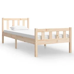 Vidaxl Posteljni okvir trden les 75x190 cm