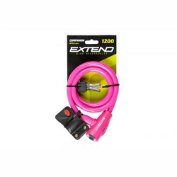 Bicycle lock Extend COMPANION 12*1200mm, pink