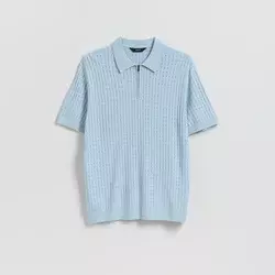 Reserved - Polo džemper sa dodatkom lana