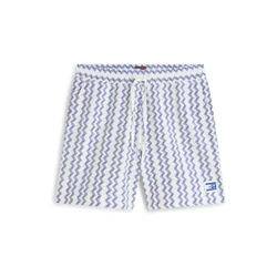 Tommy Jeans Hlače modra/bela