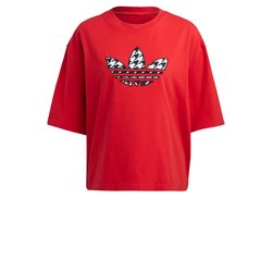 ADIDAS ORIGINALS Široka majica, crvena / crna / bijela