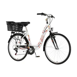 Bicikl Fashion Visitor Cherry 28 Alu 19 V-Brake 6 Brzina 155-178cm (S/M) Belo Crveni