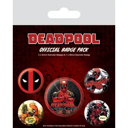 Bedževi Pyramid Deadpool - Badge Pack