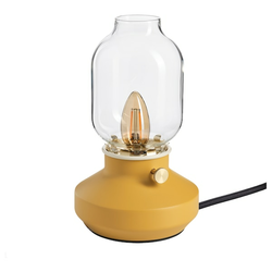 TÄRNABY Stona lampa, podesivog intenziteta tamnožuta, 25 cm