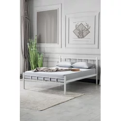 Woody Fashion Double Bedstead K90 - White (140 x 190)