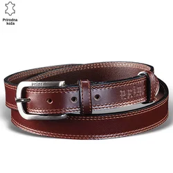 Princ Leather Muški kaiš, Kožni, Braon