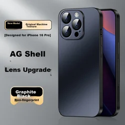 Shangsu Maska za mobilni telefon iPhone 16 Pro, Crna