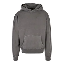 Dark Hooded Shadow Heavy Terry Garment Dye