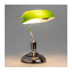 Brilagi - Stona lampa BANK OFFICE 1xE27/60W/230V crna/srebrna/zelena