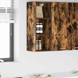 Vidaxl Viseča omarica Dimljen hrast 30 x 29,5 x 80 cm Inženirski les
