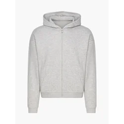 cfab Majica Relaxed Zip svetlo siva