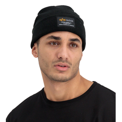 Beanie kapa ALPHA INDUSTRIES - Crew - črna_128924