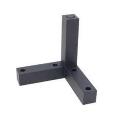 Nogica 779R H=120mm L-115x115 Black ( 440-151 )