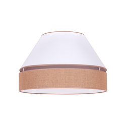 Duolla - Plafonsko svetlo AVIGNON 1xE27/15W/230V, prečnik 50 cm, bela/braon