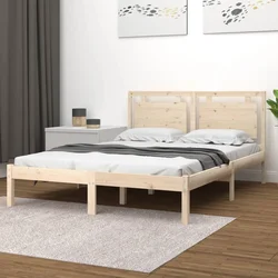 Okvir za krevet od masivnog drva 150 x 200 cm veliki bračni